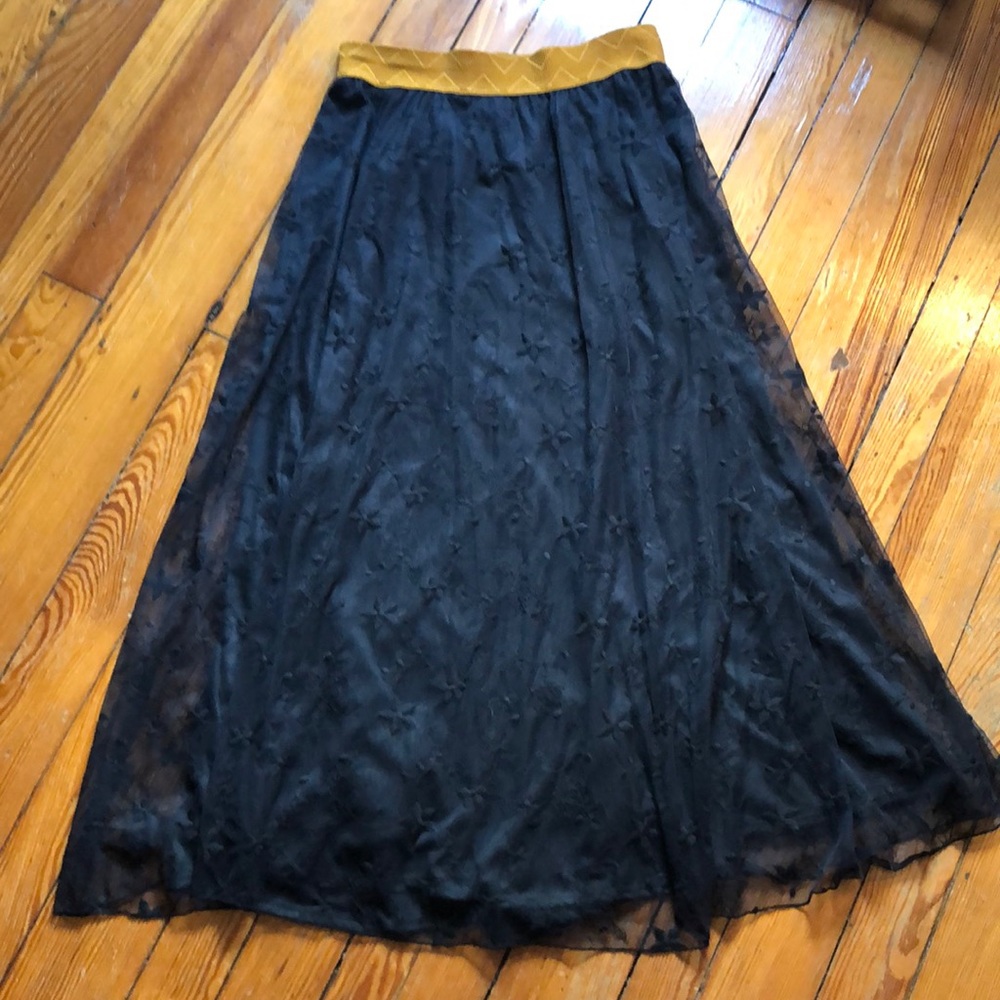 Full-length Black Lace LulaRoe Skirt